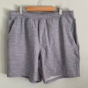 Lululemon Men's Heathered Gray Athletic Shorts Size XL